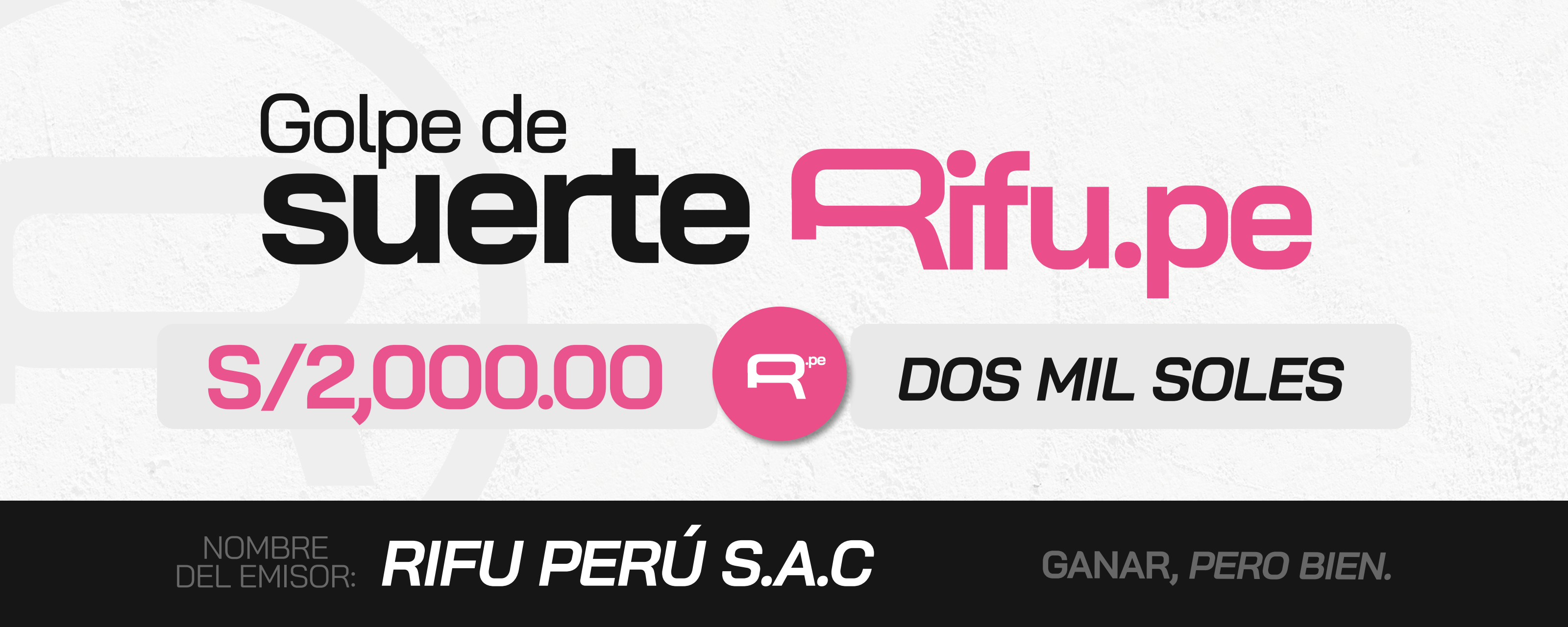 Rifu.pe — Bono · Dos mil soles